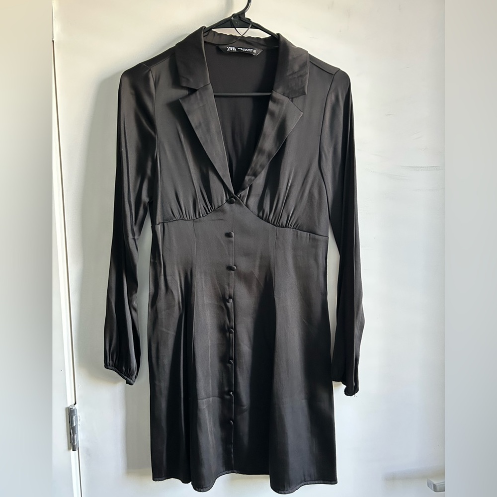Satin Black Dress
